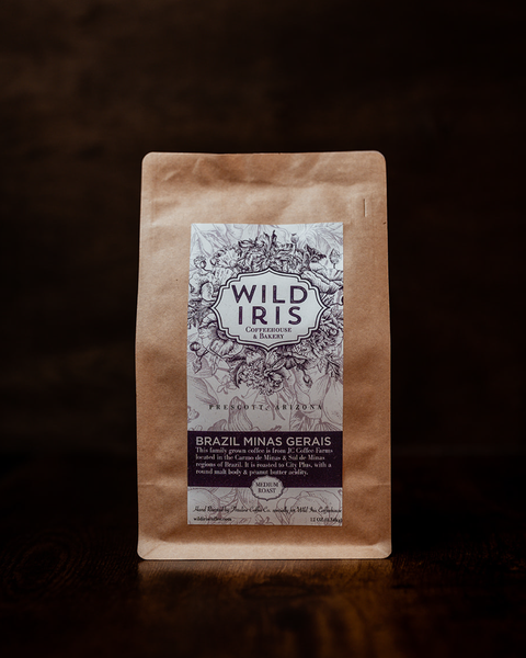 Brazil Minas Gerais Coffee Beans 12oz  | Wild Iris Coffeehouse