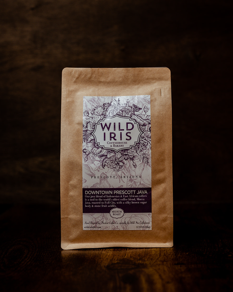 Downtown Prescott Java Coffee Beans 12oz | Wild Iris Coffeehouse