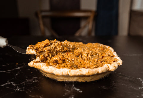 Apple Cranberry Pie & Crumble Topping Slice | Wild Iris Coffeehouse & Bakery
