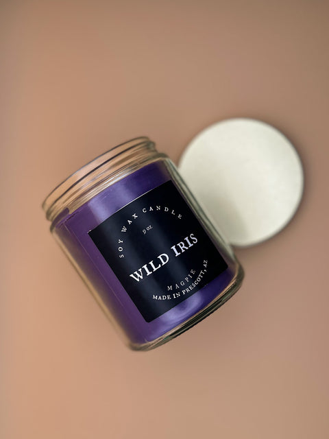 Wild Iris_Soy Wax Candle_Locally Made
