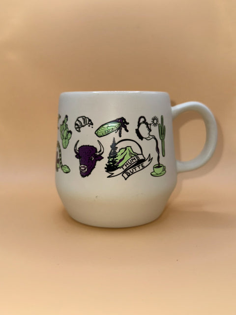 Wild Iris + Arizona 16 oz Coffee Ceramic Cups
