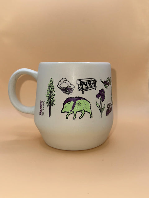 Wild Iris + Arizona 16 oz Coffee Ceramic Cups