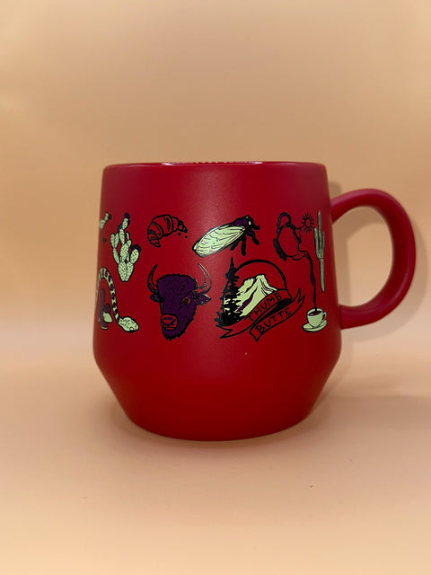 Wild Iris + Arizona 16 oz Coffee Ceramic Cups