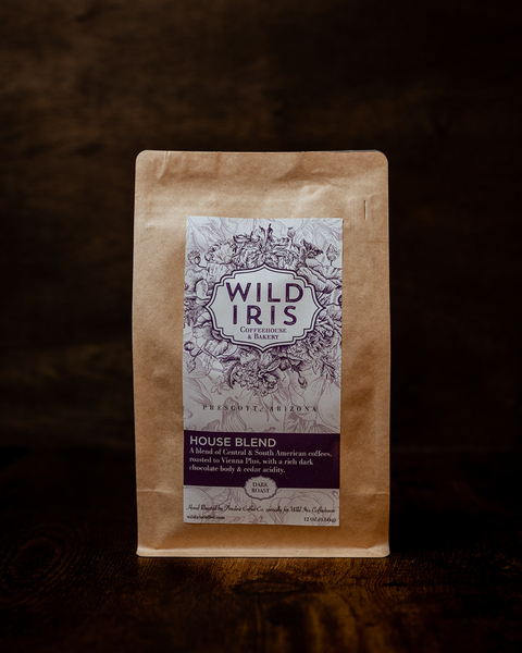 Wild Iris House Blend Coffee Beans 12oz | Wild Iris Coffeehouse