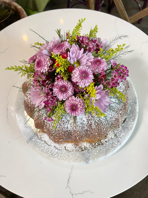 Mother's Day Beautiful Bouquet & Bundt Cake